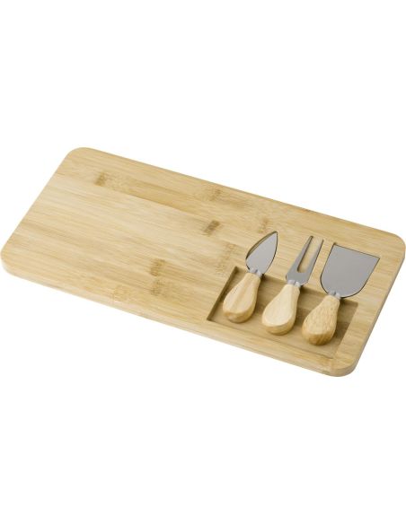 Tabla de Quesos de Bambú con Utensilios | Goodie