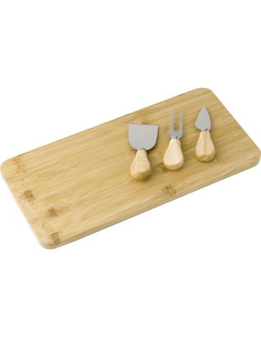 Tabla de Quesos de Bambú con Utensilios | Goodie