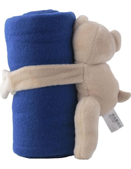 Oso de Peluche con Manta Polar Personalizado | Goodie