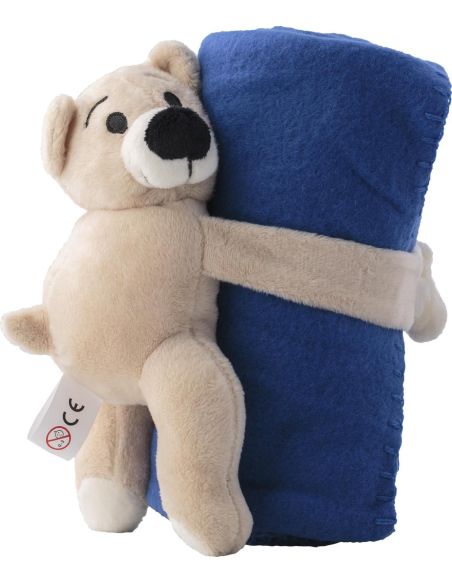 Oso de Peluche con Manta Polar Personalizado | Goodie