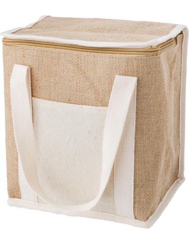 Bolsa Nevera de Yute con Bolsillo Personalizada | Goodie