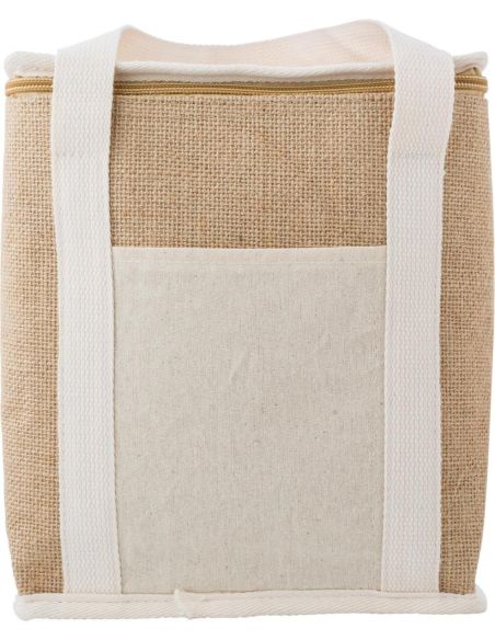 Bolsa Nevera de Yute con Bolsillo Personalizada | Goodie