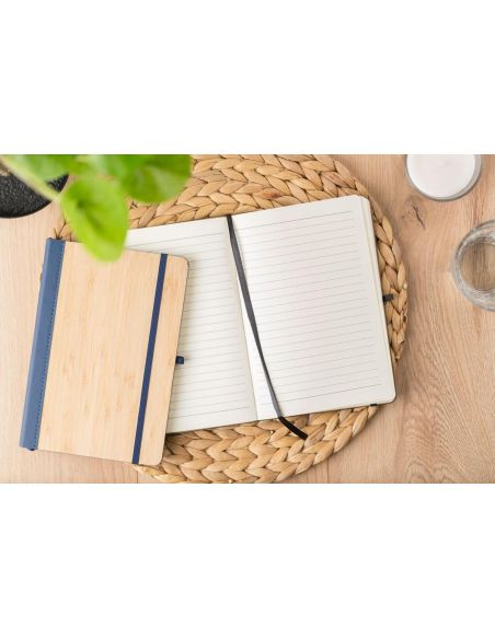 Cuaderno Tapa Bambú y PU 96 Págs Personalizado | Goodie