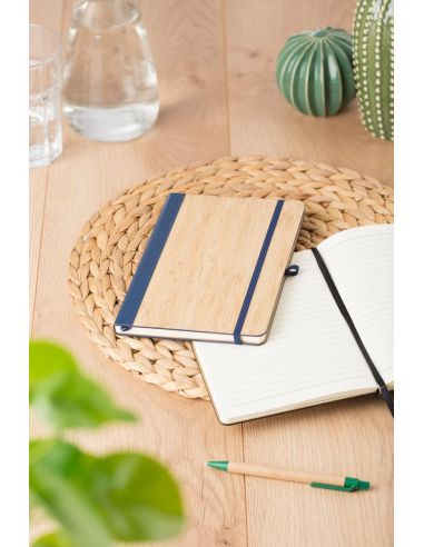 Cuaderno Tapa Bambú y PU 96 Págs Personalizado | Goodie