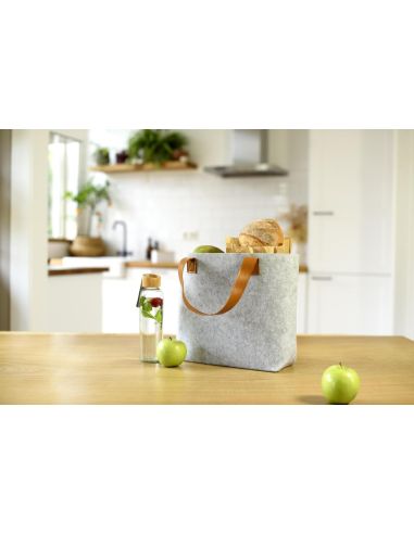 Bolsa fieltro rPET asas PU personalizada | Goodie