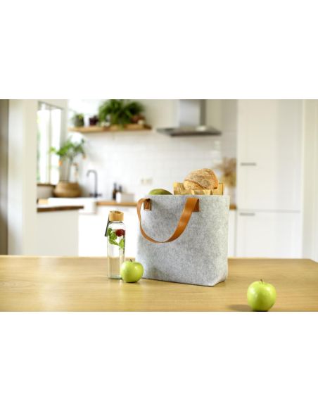 Bolsa fieltro rPET asas PU personalizada | Goodie