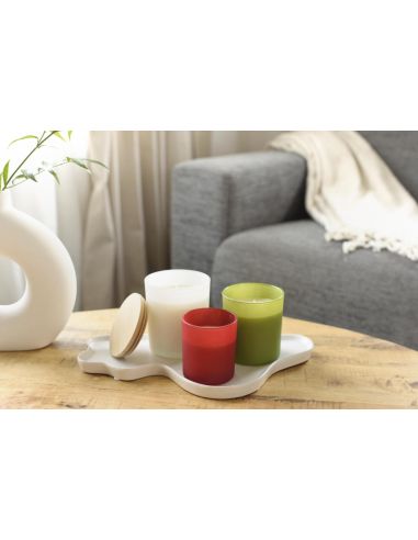 Vela cristal cera vegetal 33h tapa bambú | Goodie