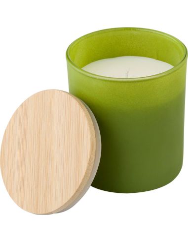 Vela cristal cera vegetal 33h tapa bambú | Goodie