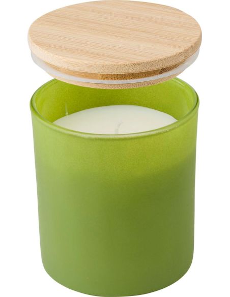 Vela cristal cera vegetal 33h tapa bambú | Goodie