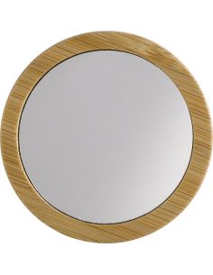 Espejo de bolsillo de bambú Personalizado 10971862