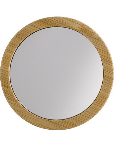 Espejo de bolsillo de bambú Personalizado 10971862