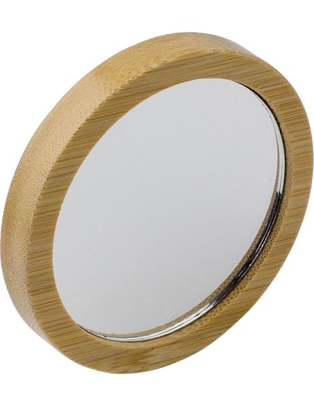 Espejo de bolsillo de bambú personalizado | Goodie