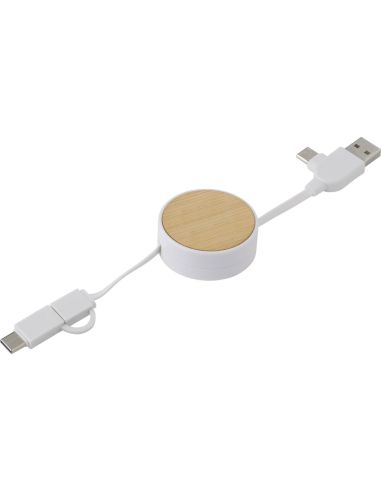 Set de cables de bambú USB-C lightning | Goodie