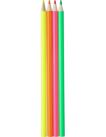 Set 4 marcadores fluor madera personalizado | Goodie