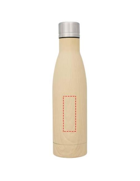 Bidón con aislamiento de cobre con diseño de madera de 500 ml \ Personalizado 6100515