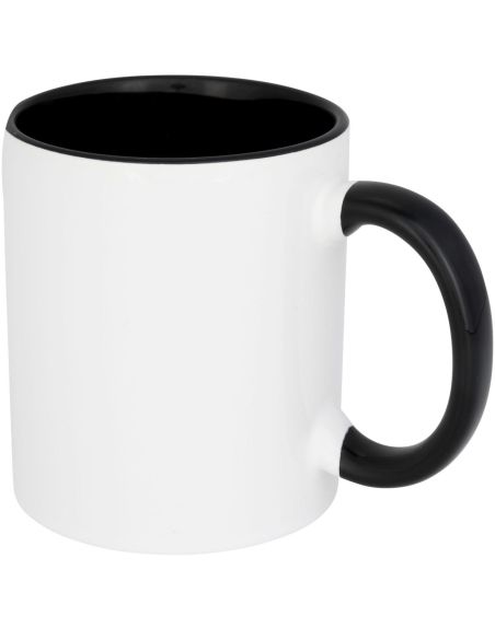 Taza de 350 ml para sublimación con asas e interior de color \ Personalizada 6100522