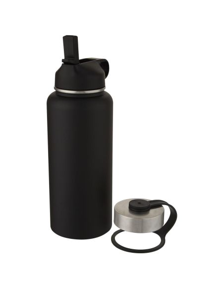 Bidón deportivo con aislamiento de cobre al vacío de 1 l con 2 tapas \ Personalizado 6100682
