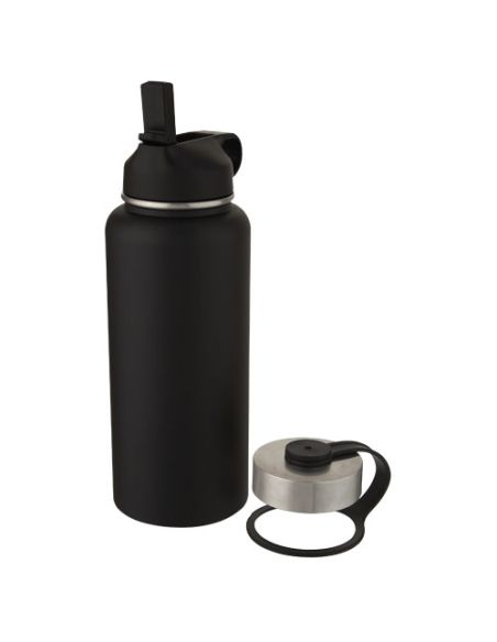 Bidón deportivo con aislamiento de cobre al vacío de 1 l con 2 tapas \ Personalizado 6100682