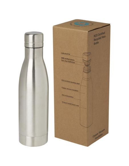 Bidón con aislamiento al vacío de 500 ml de cobre de acero inoxidable reciclado con certificación RCS \ Personalizado 6100736