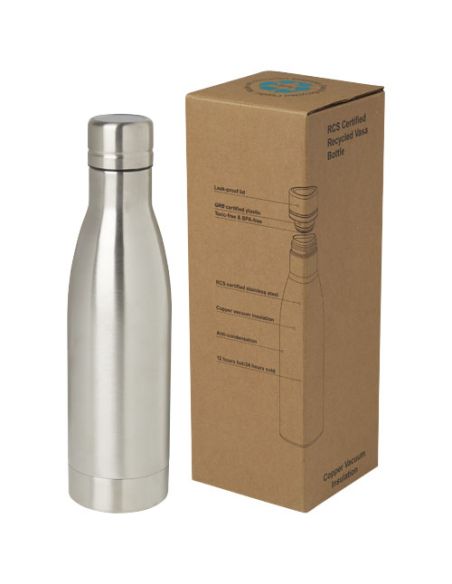 Bidón con aislamiento al vacío de 500 ml de cobre de acero inoxidable reciclado con certificación RCS \ Personalizado 6100736