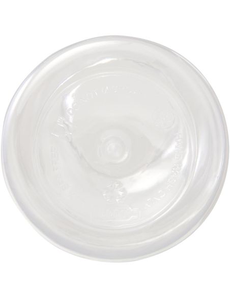 Bidón de 400 ml de plástico reciclado con mosquetón y certificación RCS \ Personalizado 6100778