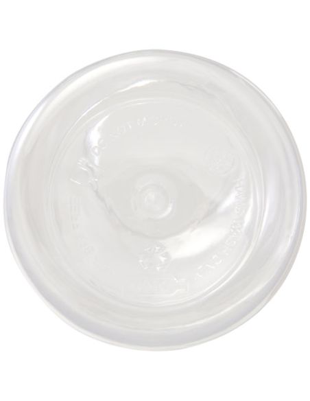 Bidón de 400 ml de plástico reciclado con mosquetón y certificación RCS \ Personalizado 6100778