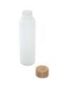 Botella de 500 ml de vidrio sodocálcico mate con tapa de bambú Personalizada 6100830 - Imagen 4