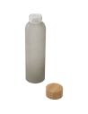 Botella de 500 ml de vidrio sodocálcico mate con tapa de bambú Personalizada 6100830 - Imagen 23