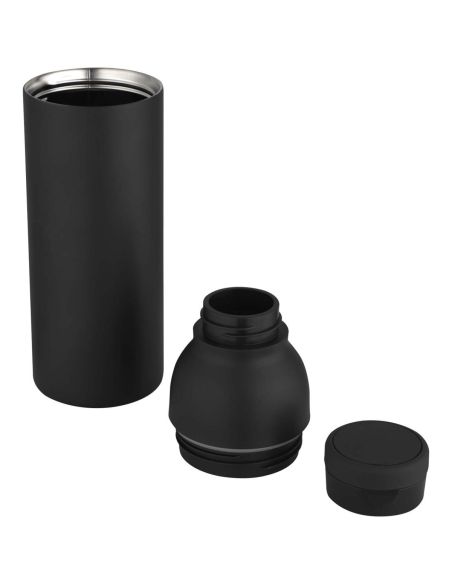 Botella de 650 ml con doble pared aislante de acero inoxidable reciclado RCS \ Personalizada 6100838