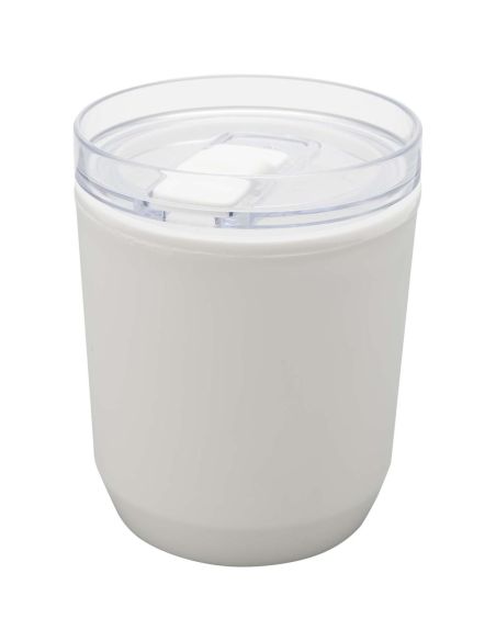 Vaso de doble pared de plástico reciclado de 180 ml \ Personalizado 6100852