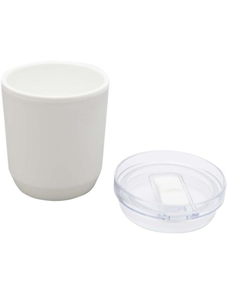 Vaso de doble pared de plástico reciclado de 180 ml \ Personalizado 6100852