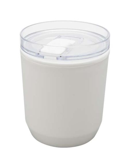 Vaso de doble pared de plástico reciclado de 180 ml \ Personalizado 6100852
