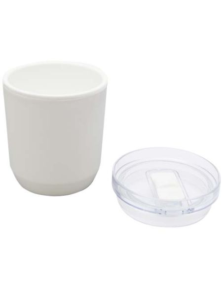 Vaso de doble pared de plástico reciclado de 180 ml \ Personalizado 6100852