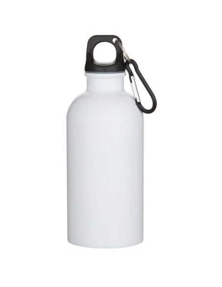 Botella de 400 ml de acero inoxidable con certificado RCS de una sola pared con sublimación y mosquetón \ Personalizada 6100873