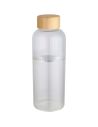 Botella de 650 ml de vidrio borosilicato de pared simple con tapa de bambú Personalizada 6100930 - Imagen 1