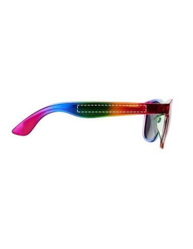Gafas de sol arcoíris \ Personalizada 6101004