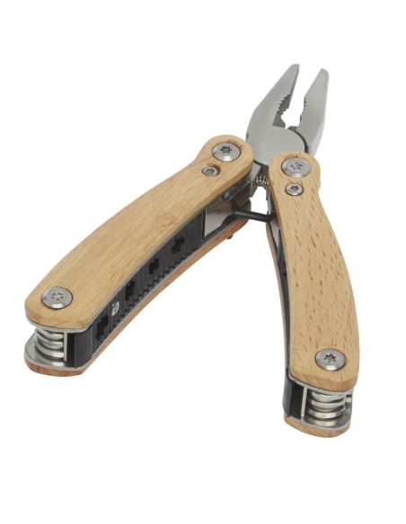 Multiherramienta mediana de 12 funciones con mango de madera \ Personalizada 6104508