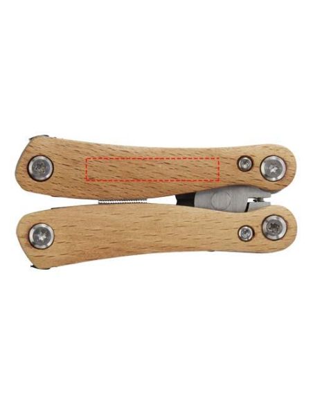 Multiherramienta mediana de 12 funciones con mango de madera \ Personalizada 6104508