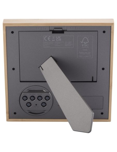 Marco de fotos de bambú con termómetro \ Personalizado 6104560