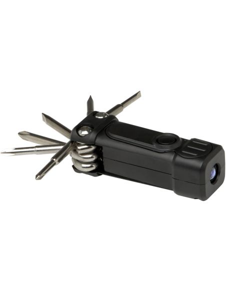 Set de destornilladores de plástico reciclado 8 en 1 RCS con linterna \ Personalizado 6104569