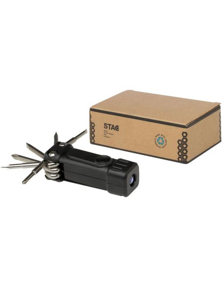 Set de destornilladores de plástico reciclado 8 en 1 RCS con linterna \ Personalizado 6104569