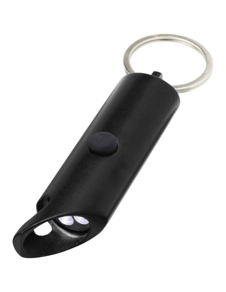 Luz LED IPX de aluminio reciclado y abrebotellas con llavero \ Personalizado 6104574