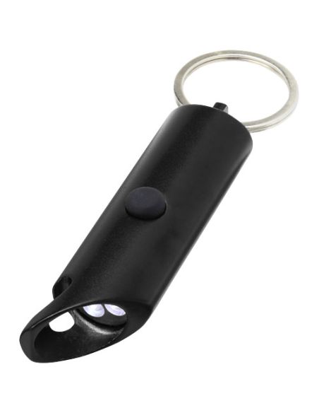 Luz LED IPX de aluminio reciclado y abrebotellas con llavero \ Personalizado 6104574