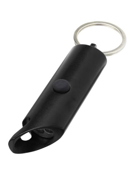Luz LED IPX de aluminio reciclado y abrebotellas con llavero \ Personalizado 6104574