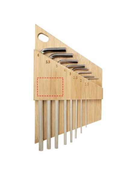 Set de llaves hexagonales de bambú \ Personalizado 6104576