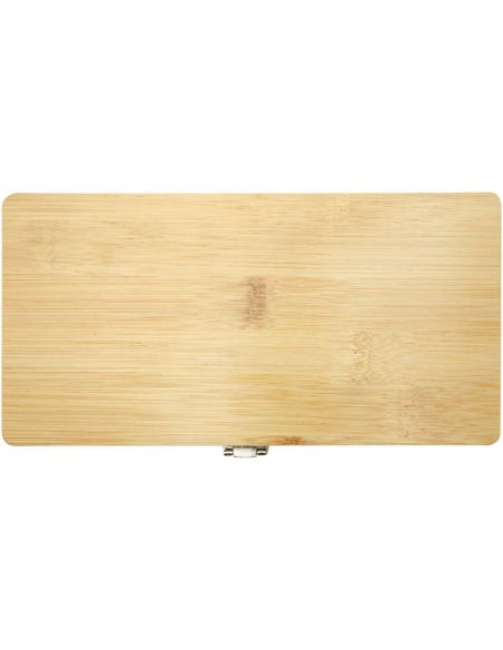 Set de herramientas de bambú/plástico reciclado de 19 piezas \ Personalizada 6104578