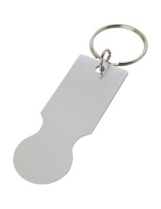 Llavero con moneda para carrito de la compra \...