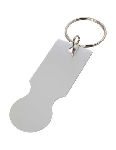 Llavero con moneda para carrito de la compra \...
