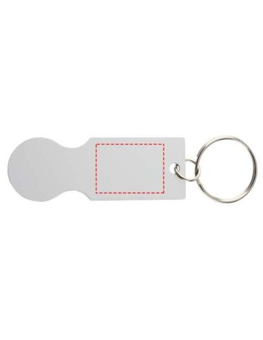 Llavero con moneda para carrito de la compra \...