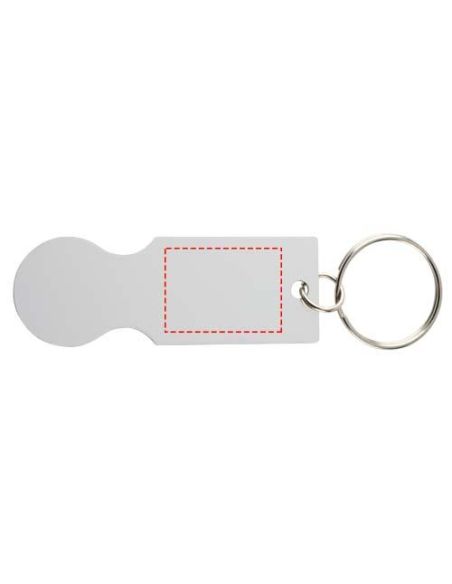 Llavero con moneda para carrito de la compra \ Personalizado 6104594